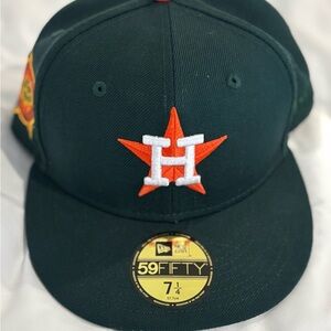 New Era 59FIFTY Dark Green Cap with Houston Astros Astrodome 1986 7 1/4 size
